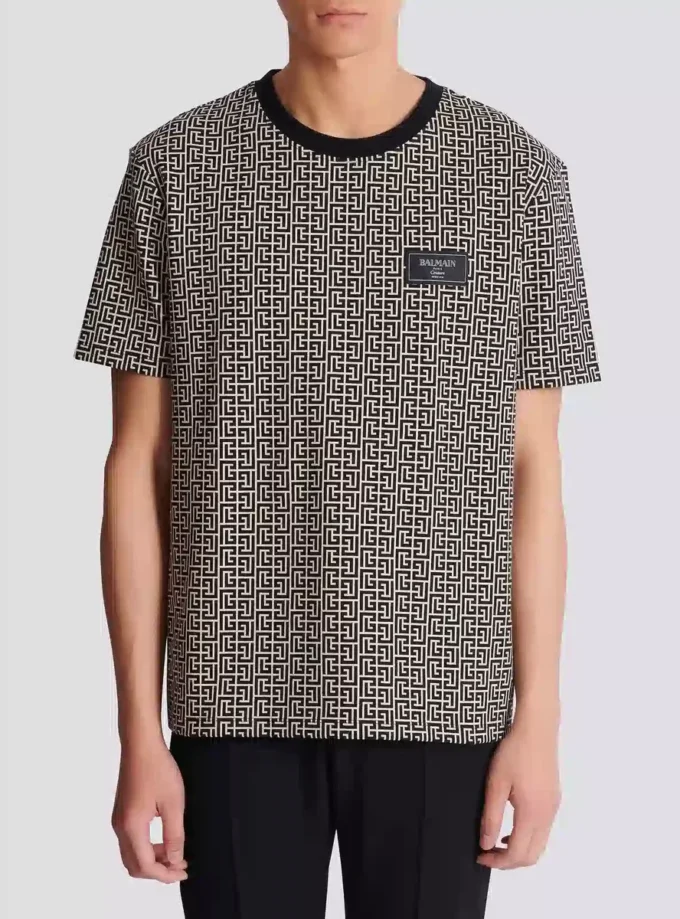 Monogramm-Jacquard-T-Shirt Monogramm-Jacquard-T-Shirt