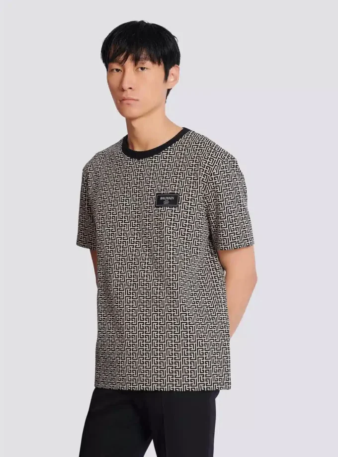 Monogramm-Jacquard-T-Shirt Monogramm-Jacquard-T-Shirt