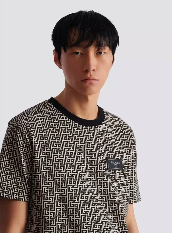 Monogramm-Jacquard-T-Shirt Monogramm-Jacquard-T-Shirt