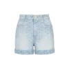 Monogramm-Jeansshorts