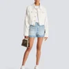 Monogramm-Jeansshorts