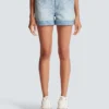 Monogramm-Jeansshorts