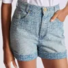 Monogramm-Jeansshorts