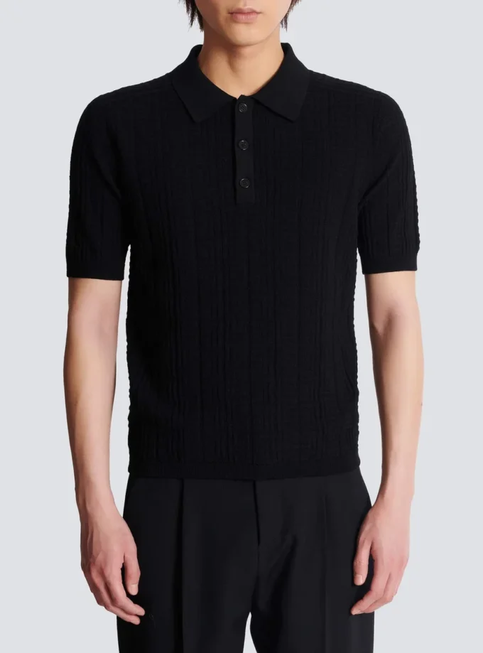 Monogramm-Strickpolo Monogramm-Strickpolo