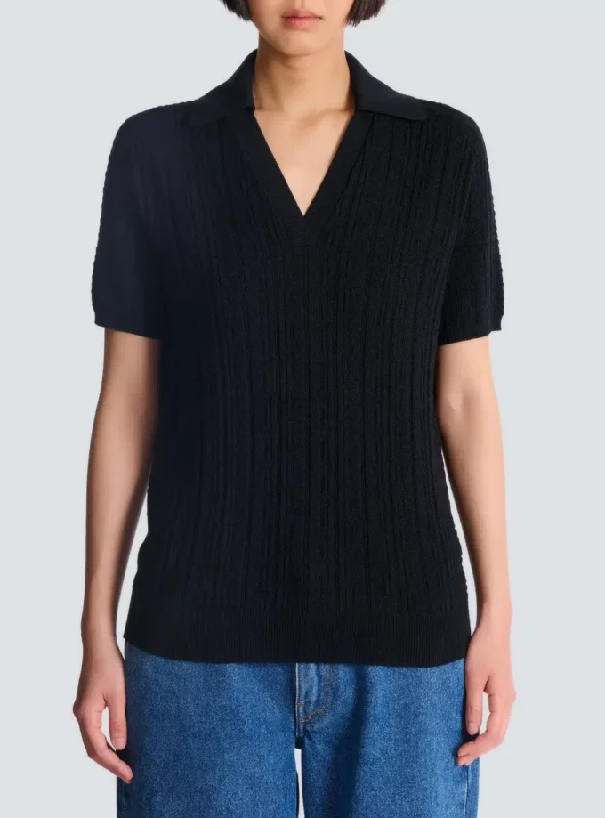 Monogramm-Strickpolo