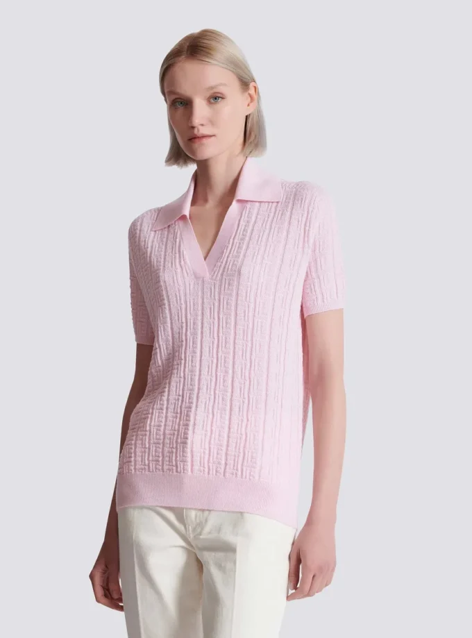 Monogramm-Strickpolo