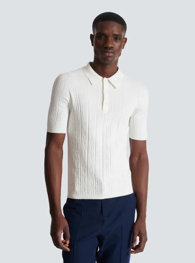 Monogramm-Strickpolo Monogramm-Strickpolo