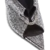 Mules aus Wildleder und Strass mit Piercing vorne