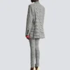 Oversize-Jacke aus Prince-of-Wales-Jacquard