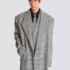 Oversize-Mantel aus Prince-of-Wales-Wolle Oversize-Mantel aus Prince-of-Wales-Wolle