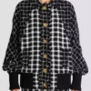 Oversized-Bomberjacke aus gemischtem Tweed Oversized-Bomberjacke aus gemischtem Tweed