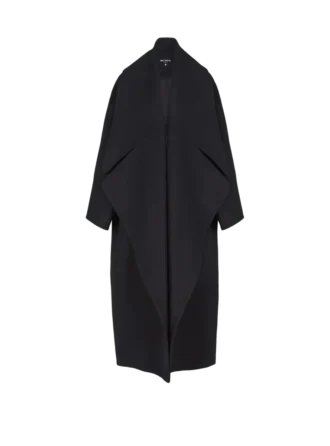 Oversized-Cape-Mantel aus Wolle