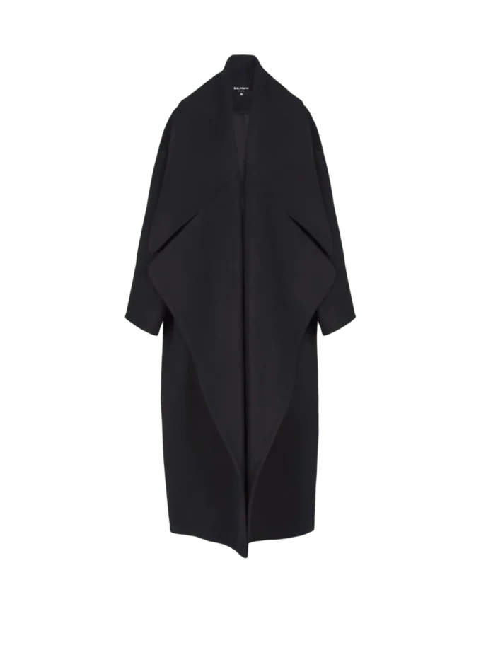 Oversized-Cape-Mantel aus Wolle