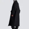 Oversized-Cape-Mantel aus Wolle
