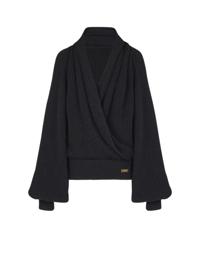 Oversized-Strickpullover mit Kapuze Oversized-Strickpullover mit Kapuze