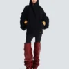 Oversized-Strickpullover mit Kapuze Oversized-Strickpullover mit Kapuze