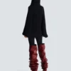 Oversized-Strickpullover mit Kapuze Oversized-Strickpullover mit Kapuze