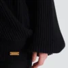 Oversized-Strickpullover mit Kapuze Oversized-Strickpullover mit Kapuze