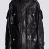 Parka aus Lammleder mit aufgestepptem Rautenmuster Parka aus Lammleder mit aufgestepptem Rautenmuster