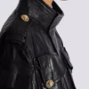 Parka aus Lammleder mit aufgestepptem Rautenmuster Parka aus Lammleder mit aufgestepptem Rautenmuster