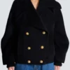 Pea Coat aus Wolle mit 4 Knöpfen Pea Coat aus Wolle mit 4 Knöpfen