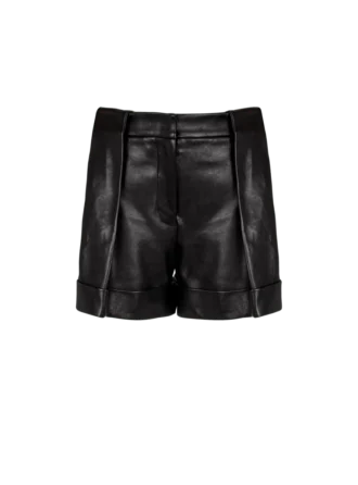 Plissierte Shorts aus Lammleder