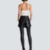 Plissierte Shorts aus Lammleder Plissierte Shorts aus Lammleder