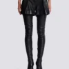 Plissierte Shorts aus Lammleder Plissierte Shorts aus Lammleder