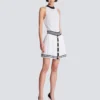 Plissierter Strickrock mit Monogramm Plissierter Strickrock mit Monogramm