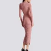 Plissiertes Jersey-Midikleid Plissiertes Jersey-Midikleid