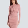 Plissiertes Jersey-Midikleid Plissiertes Jersey-Midikleid