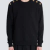 Pullover mit Kettenlöwen-Knöpfen Pullover mit Kettenlöwen-Knöpfen