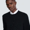 Pullover mit Monogramm-Strick und Leopardenmuster