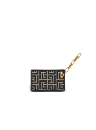 Pulse Monogram Jacquard-Kartenetui