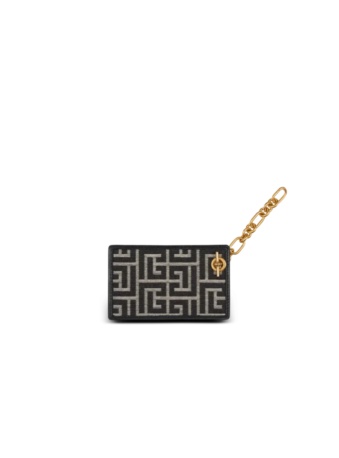 Pulse Monogram Jacquard-Kartenetui