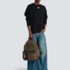 Pulse Rucksack aus Kalbsleder und Nylon Pulse Rucksack aus Kalbsleder und Nylon