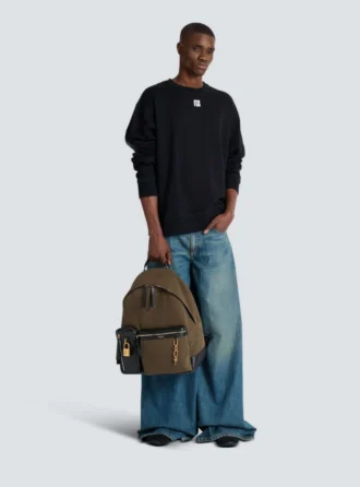 Pulse Rucksack aus Kalbsleder und Nylon