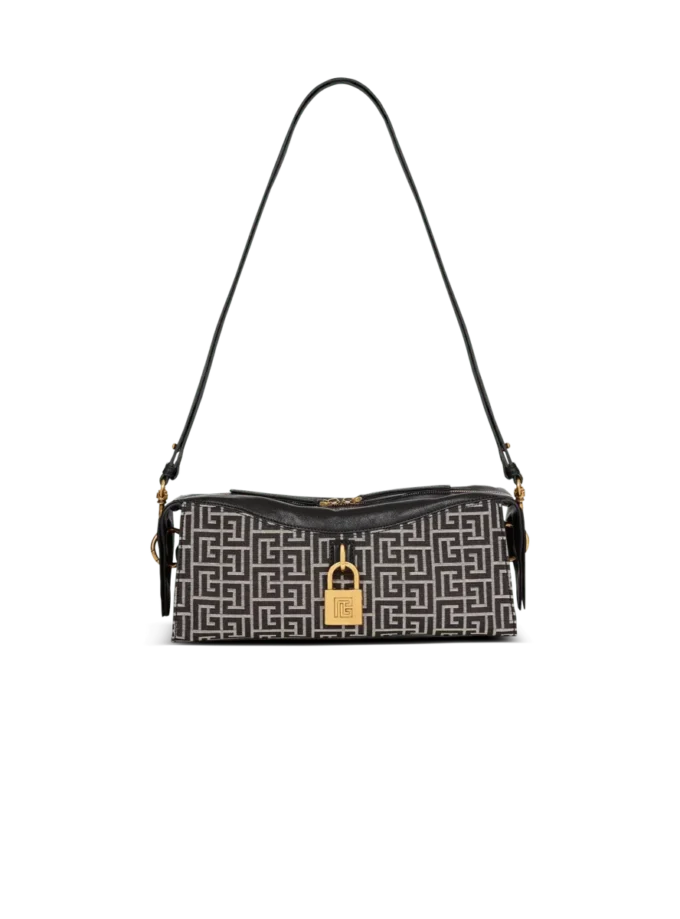 Pulse Schultertasche aus Monogramm-Jacquard und Kalbsleder Pulse Schultertasche aus Monogramm-Jacquard und Kalbsleder