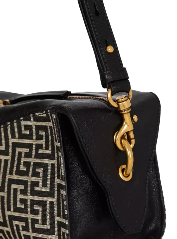 Pulse Schultertasche aus Monogramm-Jacquard und Kalbsleder Pulse Schultertasche aus Monogramm-Jacquard und Kalbsleder