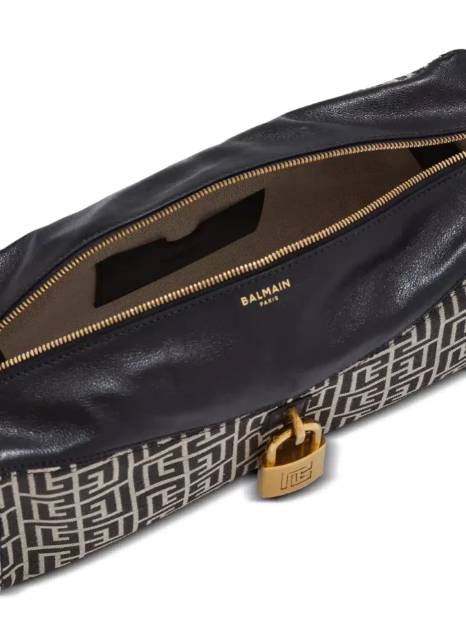 Pulse Schultertasche aus Monogramm-Jacquard und Kalbsleder Pulse Schultertasche aus Monogramm-Jacquard und Kalbsleder