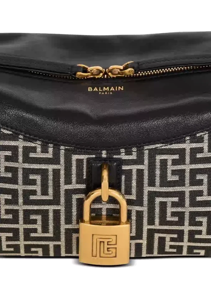 Pulse Schultertasche aus Monogramm-Jacquard und Kalbsleder Pulse Schultertasche aus Monogramm-Jacquard und Kalbsleder