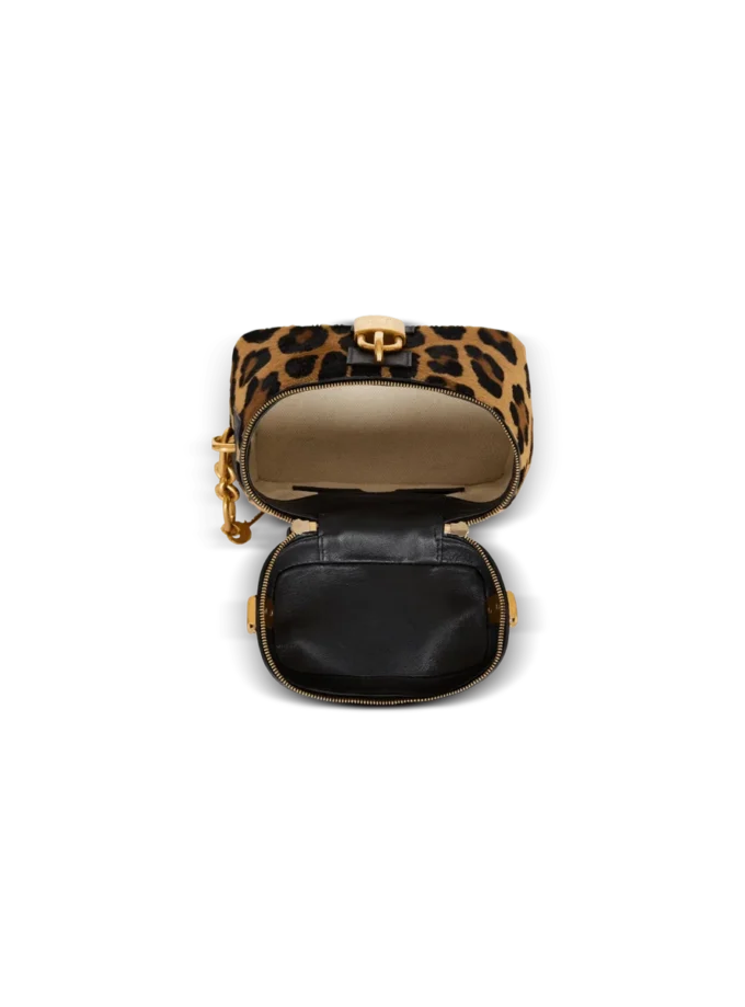 Pulse Vanity Ledertasche mit Leopardenmuster Pulse Vanity Ledertasche mit Leopardenmuster