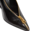 Pumps mit Keilabsatz und Reißverschluss aus Lackleder Pumps mit Keilabsatz und Reißverschluss aus Lackleder