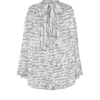 Pussy-Bow-Bluse mit „Love Letter“-Print