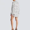 Pussy-Bow-Bluse mit „Love Letter“-Print
