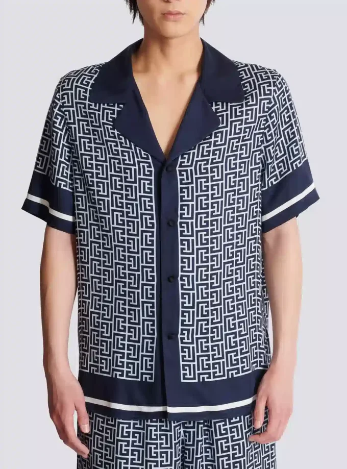 Pyjamahemd mit Monogramm Pyjamahemd mit Monogramm