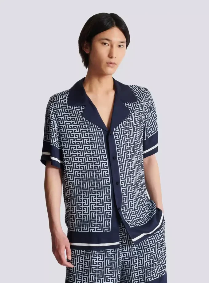 Pyjamahemd mit Monogramm Pyjamahemd mit Monogramm