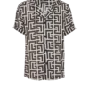 Pyjamahemd mit Monogramm-Print Pyjamahemd mit Monogramm-Print