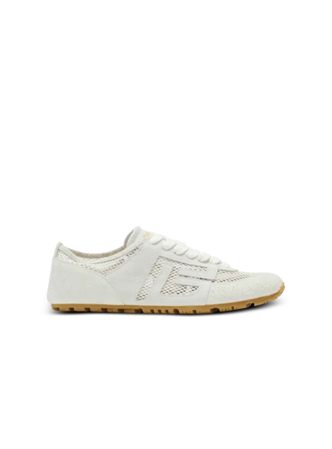Racer 45 Sneakers aus Kalbsleder, Wildleder und Nylon Racer 45 Sneakers aus Kalbsleder, Wildleder und Nylon