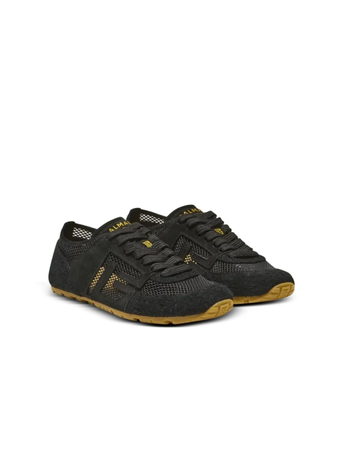 Racer 45 Sneakers aus Kalbsleder, Wildleder und Nylon Racer 45 Sneakers aus Kalbsleder, Wildleder und Nylon